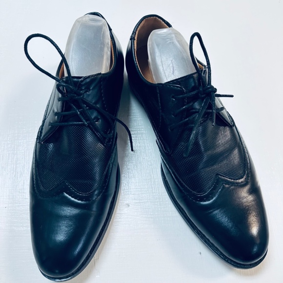 Gino Pheroni Clay Oxford Black Men\'s Dress Shoe Size US 8.5 main image 7